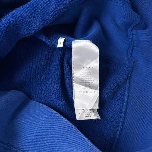 Y2K Gucci Soave Amore Blue Snake sweatshirt - Picture 7 of 8